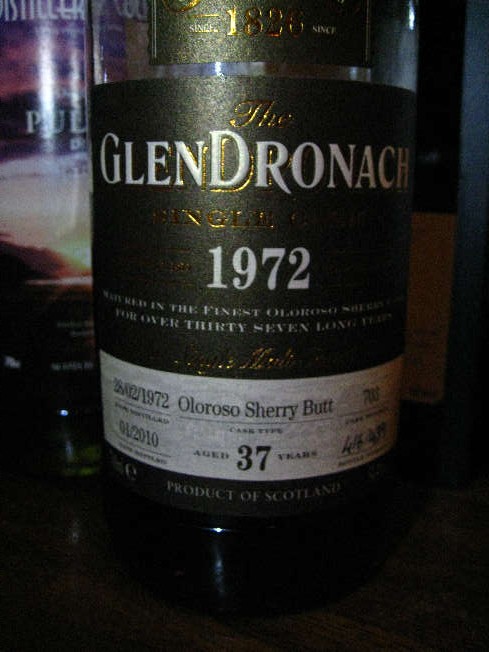 グレンドロナック Glendronach 37yo 1972/2010　(54.4%, OB, Oloroso Sherry,  +/-2010)