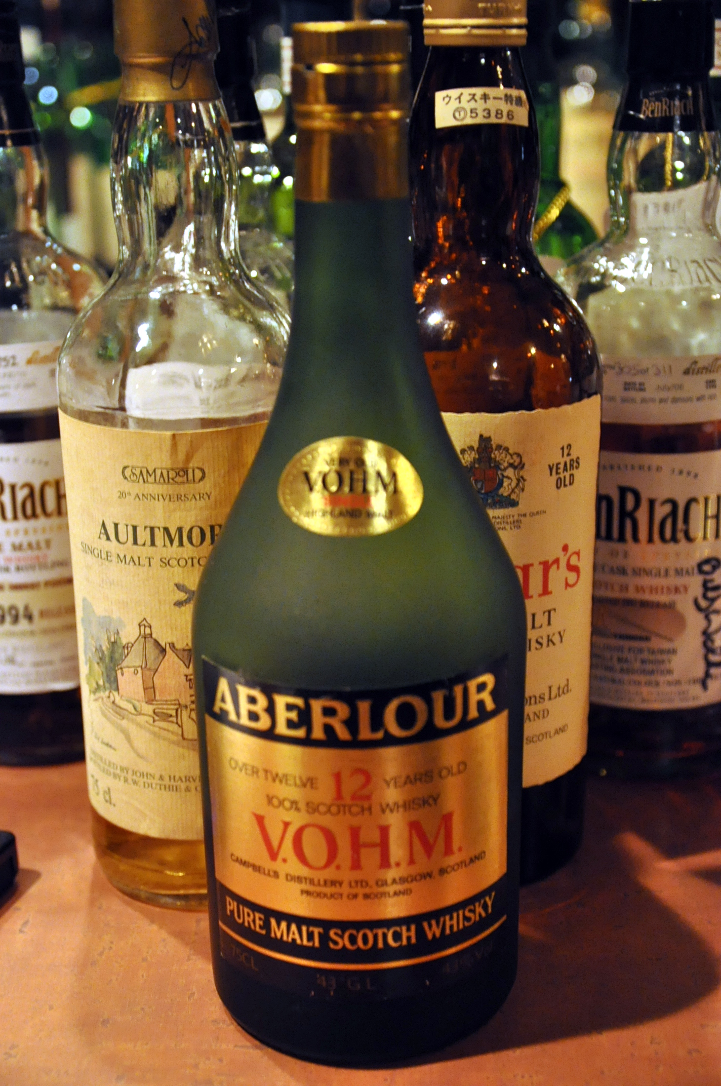 アベラワー Aberlour 12 yo 'VOHM' (43%, OB, Cognac-shaped bottle 