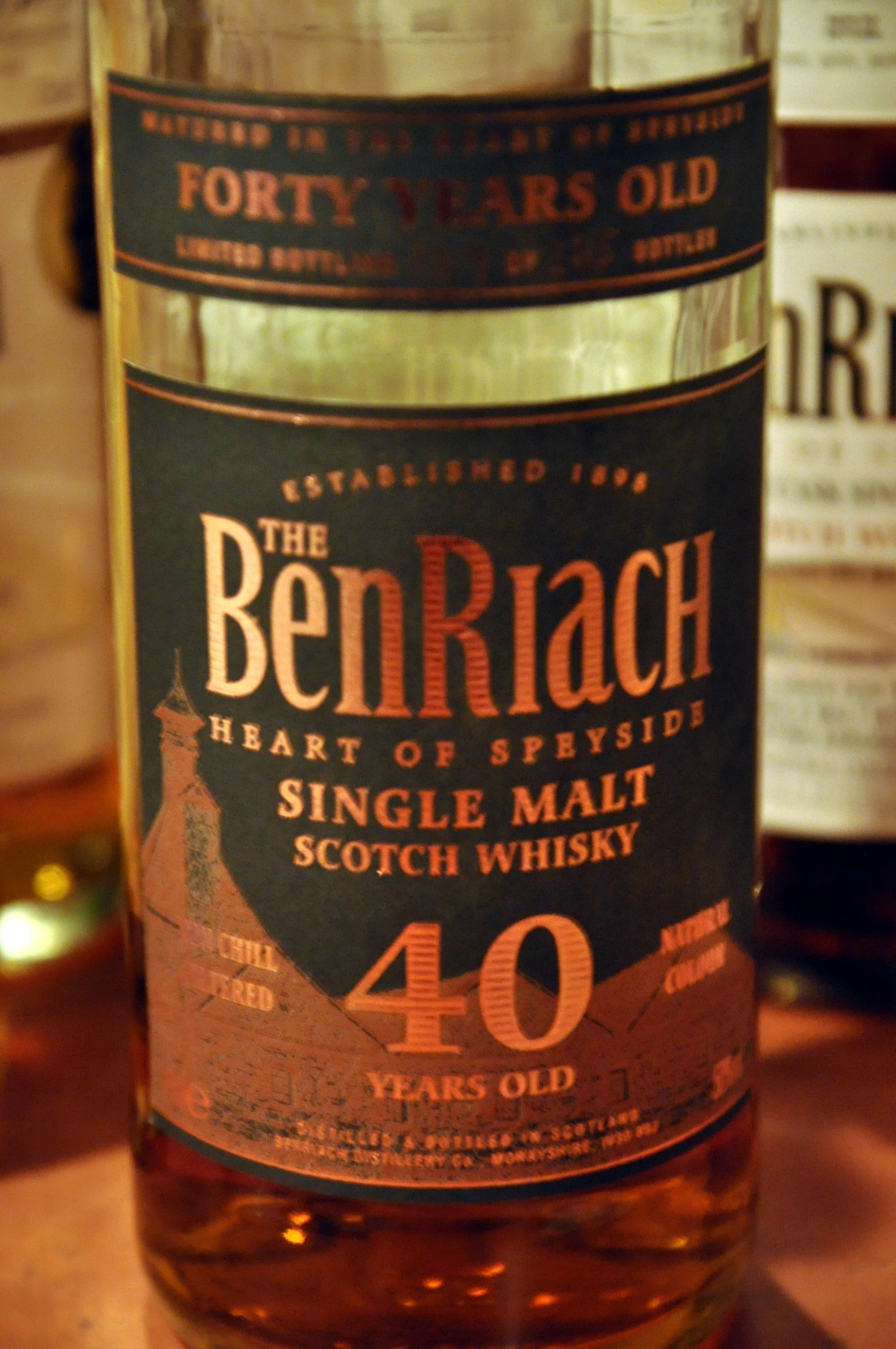 ベンリアック Benriach 40yo (50%, OB, 265 Bts, 2007)