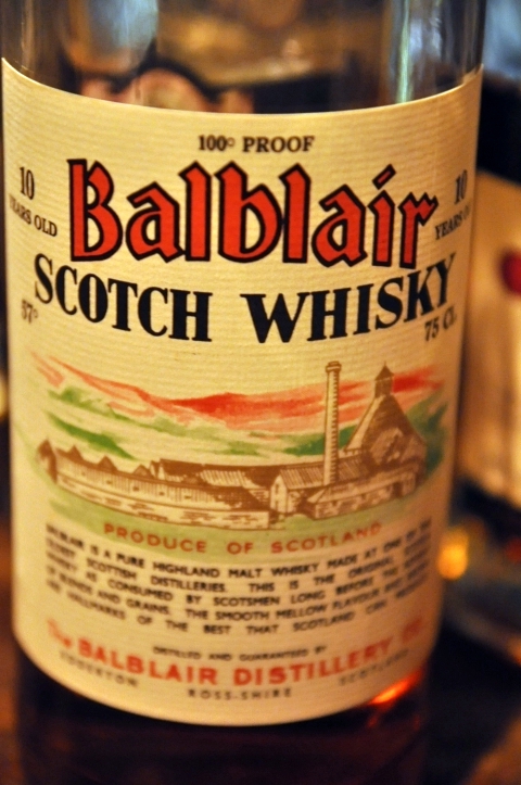 バルブレア　Balblair 10yo (100°  Proof,  OB, red white label, screw cap)　c1975