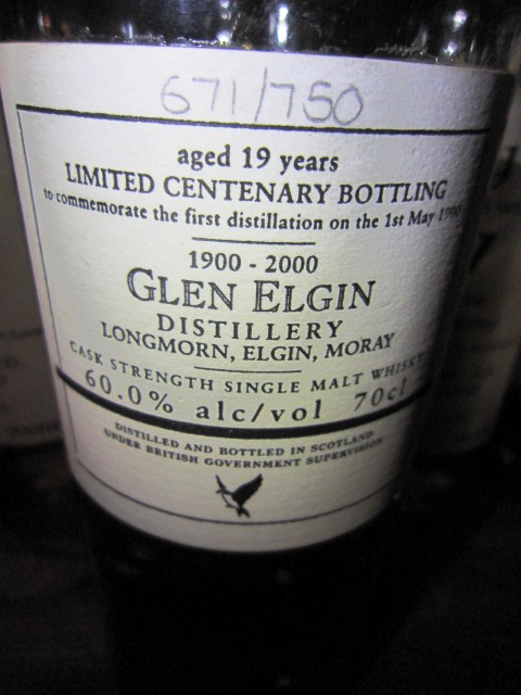 グレンエルギン　Glen Elgin 19yo (60%, OB, Limited Centenary Bottling, 750 Bts., 2000)　70CL  Cask Strength  671/750 Bts