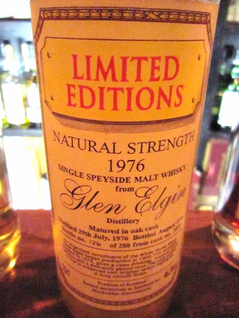 グレンエルギン Glen Elgin 1976/1996 (46.3%, Blackadder, C#3539, 126/288 Bts, Oak Cask)