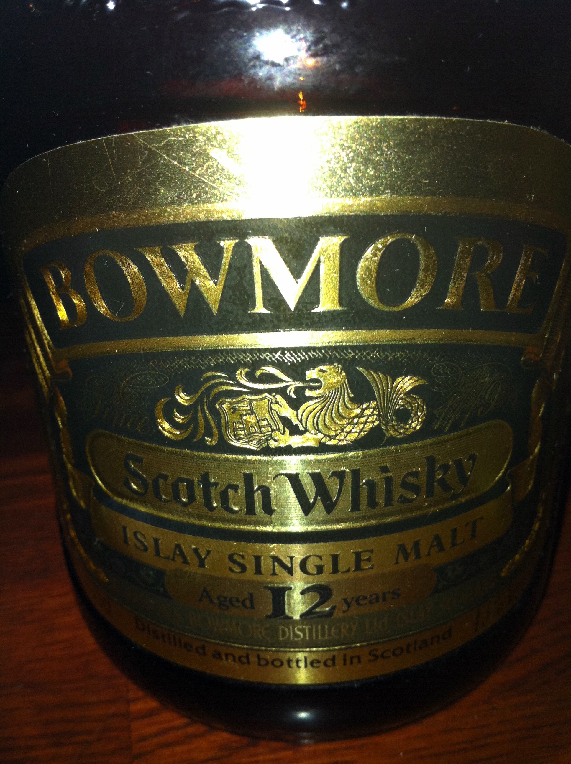 ボウモア Bowmore 12yo (43%, OB, Dumpy Golden Label, early 1980’s) c1980 特級 菱和酒類