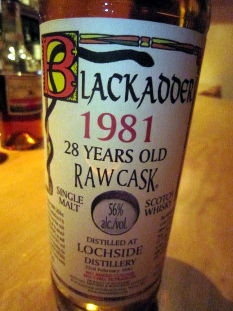 ロッホサイド Lochside 28yo 1981/2009 (56%, Blackadder Raw Cask, Cask#617, 202 Bts.)