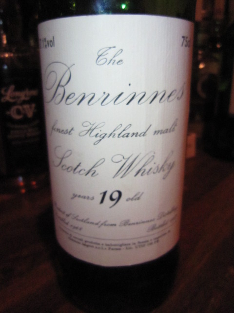 ベンリネス  Benrinnes 19yo 1968/1987 (57.1%, G&M for Sestante Import)　for Italy