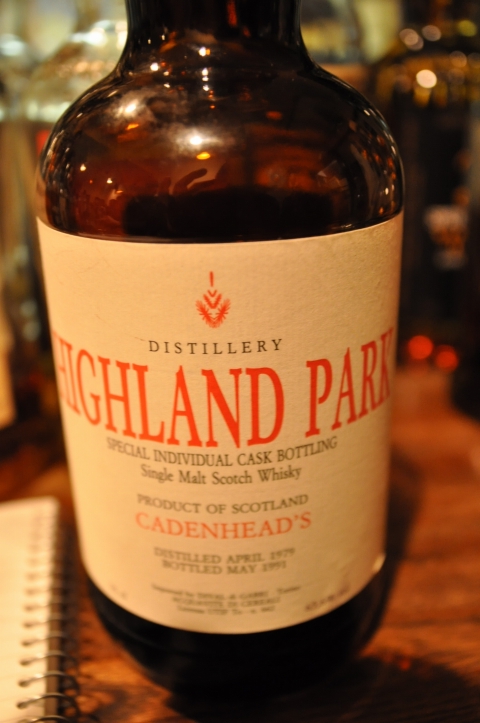 ハイランドパーク  Highland Park 12yo 1979/1991 (65.2%, Cadenhead’s, D04/’79 B05/’91)　Special Individual Cask Bottling for Dival di Gabri