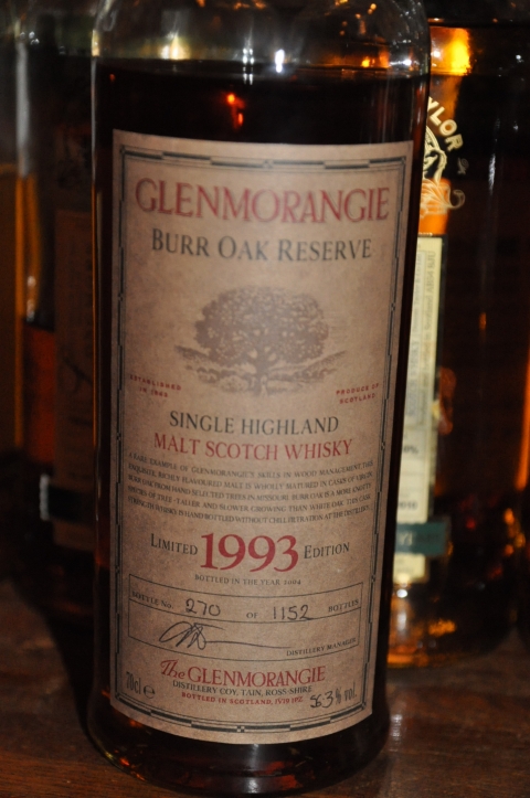 グレンモーレンジ　Glenmorangie 1993/2004 ‘Burr Oak’ (56.3%, OB, 270/1152 Bts.)  BURR　OAK　RESERVE