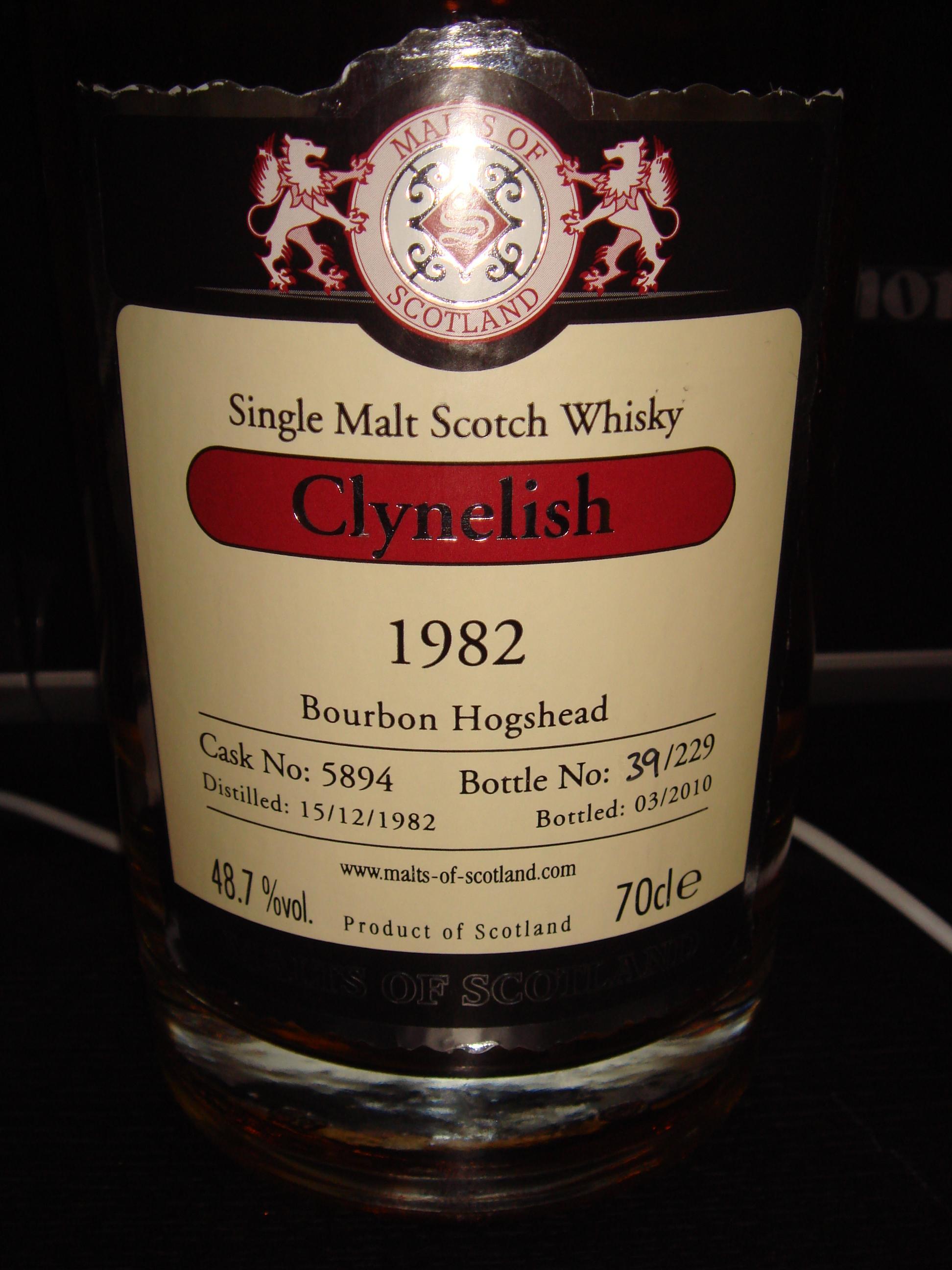 クライヌリッシュ / Clynelish 1982年~2010年 Malts Of Scotland