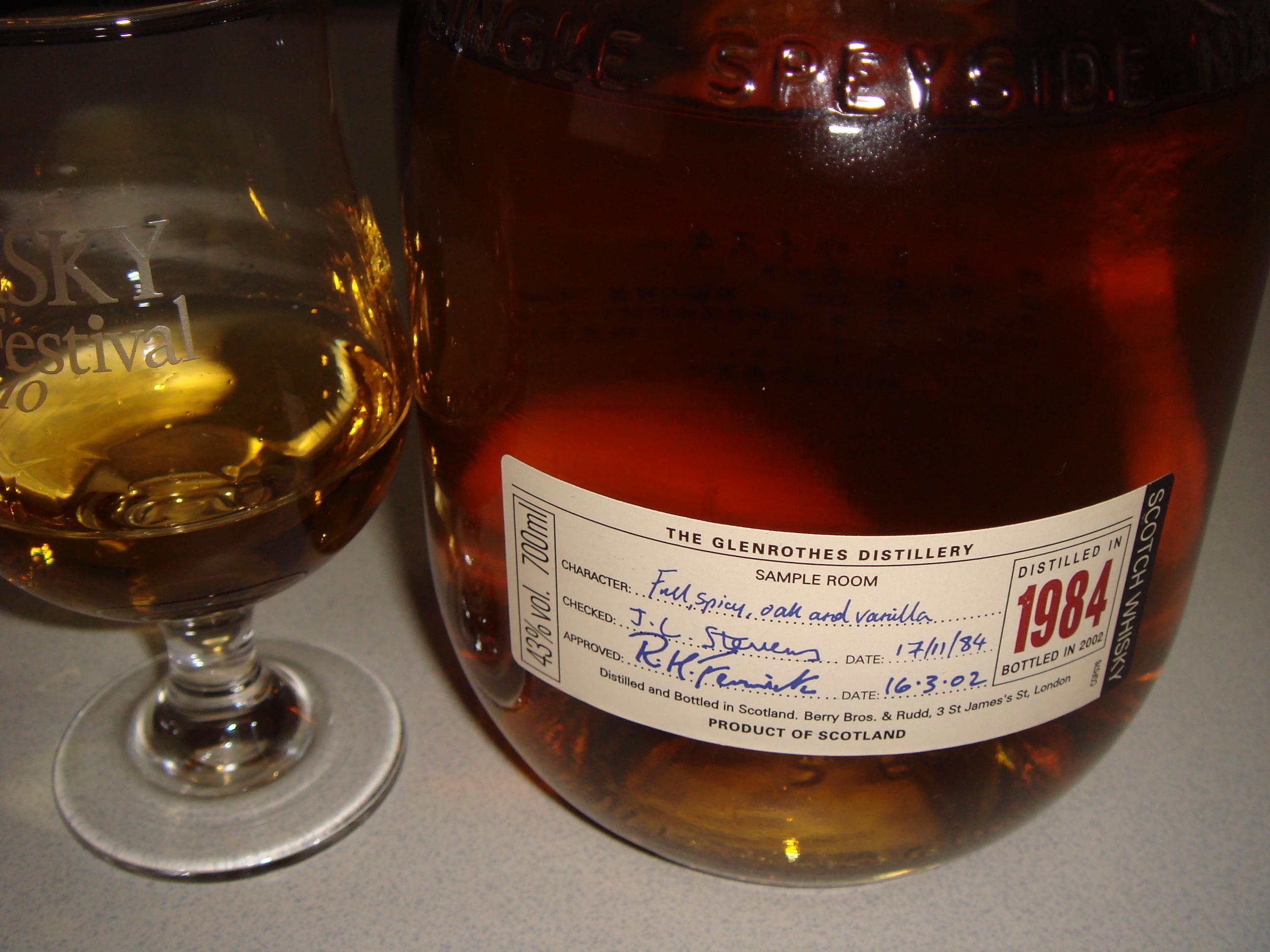 グレンロセス / Glenrothes 1984年~2002年 OB