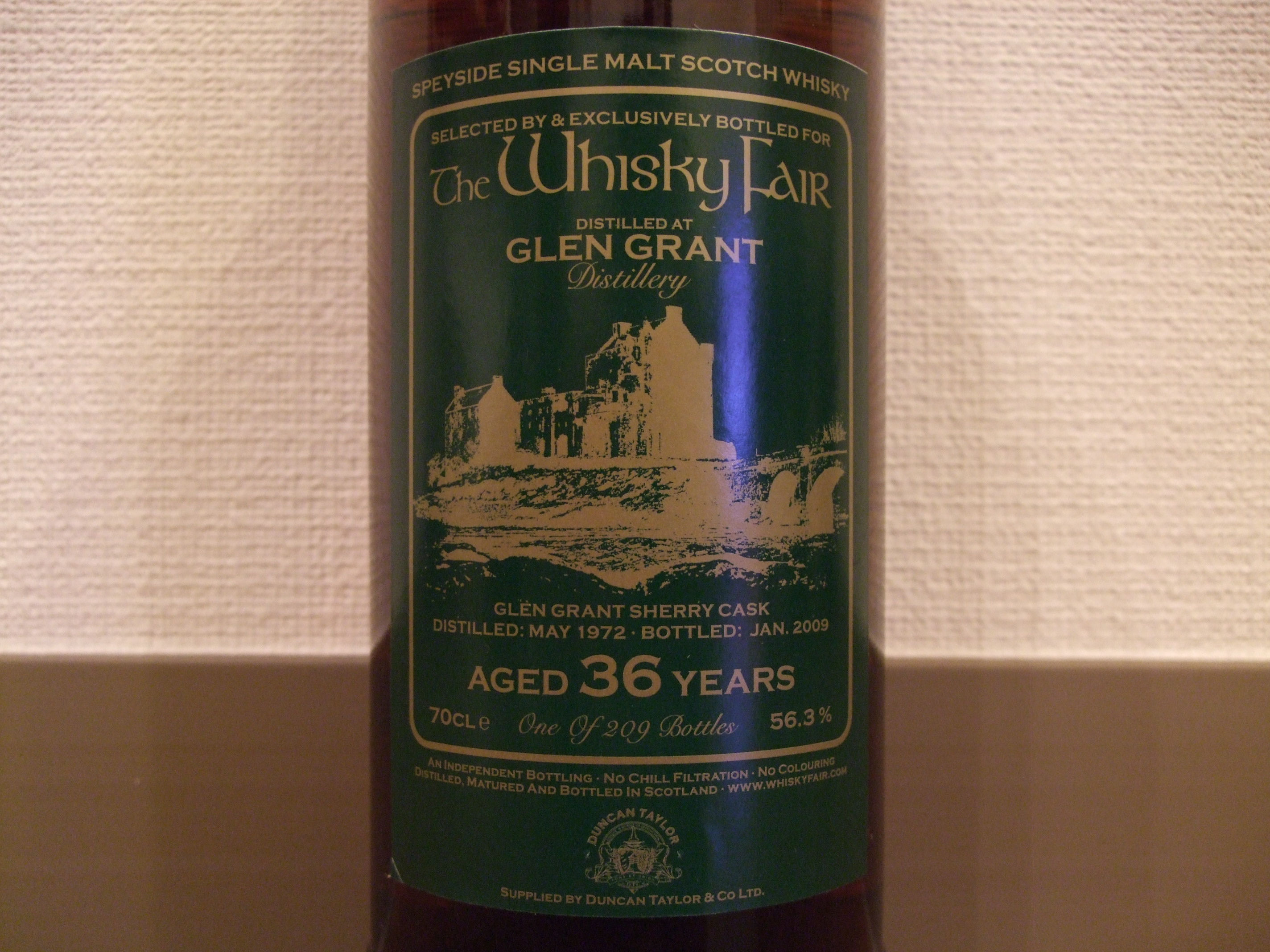 グレングラント GLENGRANT 1972-2009 36yo DT for TWF 56.3%