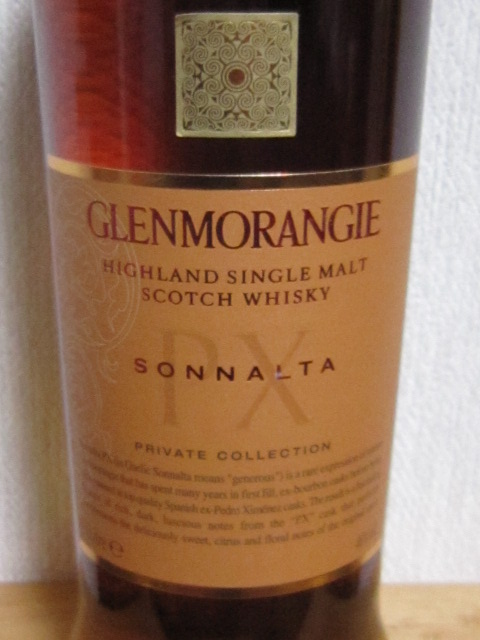 グレンモーレンジ　Glenmorangie Sonnalta PX　(46%, OB, Private Collection, 1L)