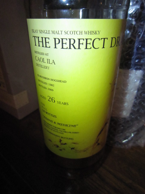 カリラ CAOL ILA  1982/2009　26yo　THE PERFECT DRAM　70CL  63%  120本限定　Ex-Bourbon Hogshead