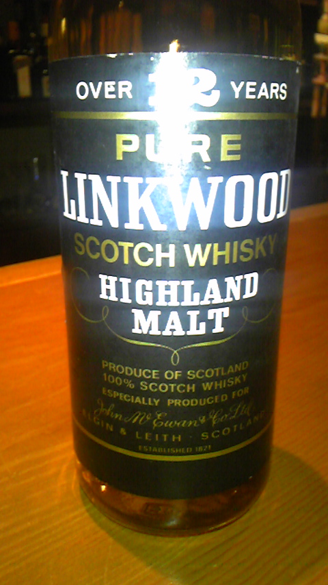 リンクウッド　Linkwood 12yo (40%, OB, John McEwan & Co, Black Label)