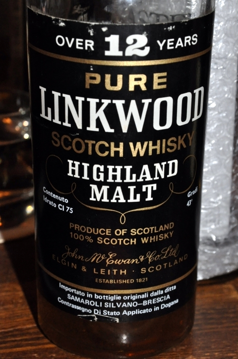 リンクウッド　Linkwood 12yo (43%, OB, Samaroli Import, Black label, screw cap, 75cl)