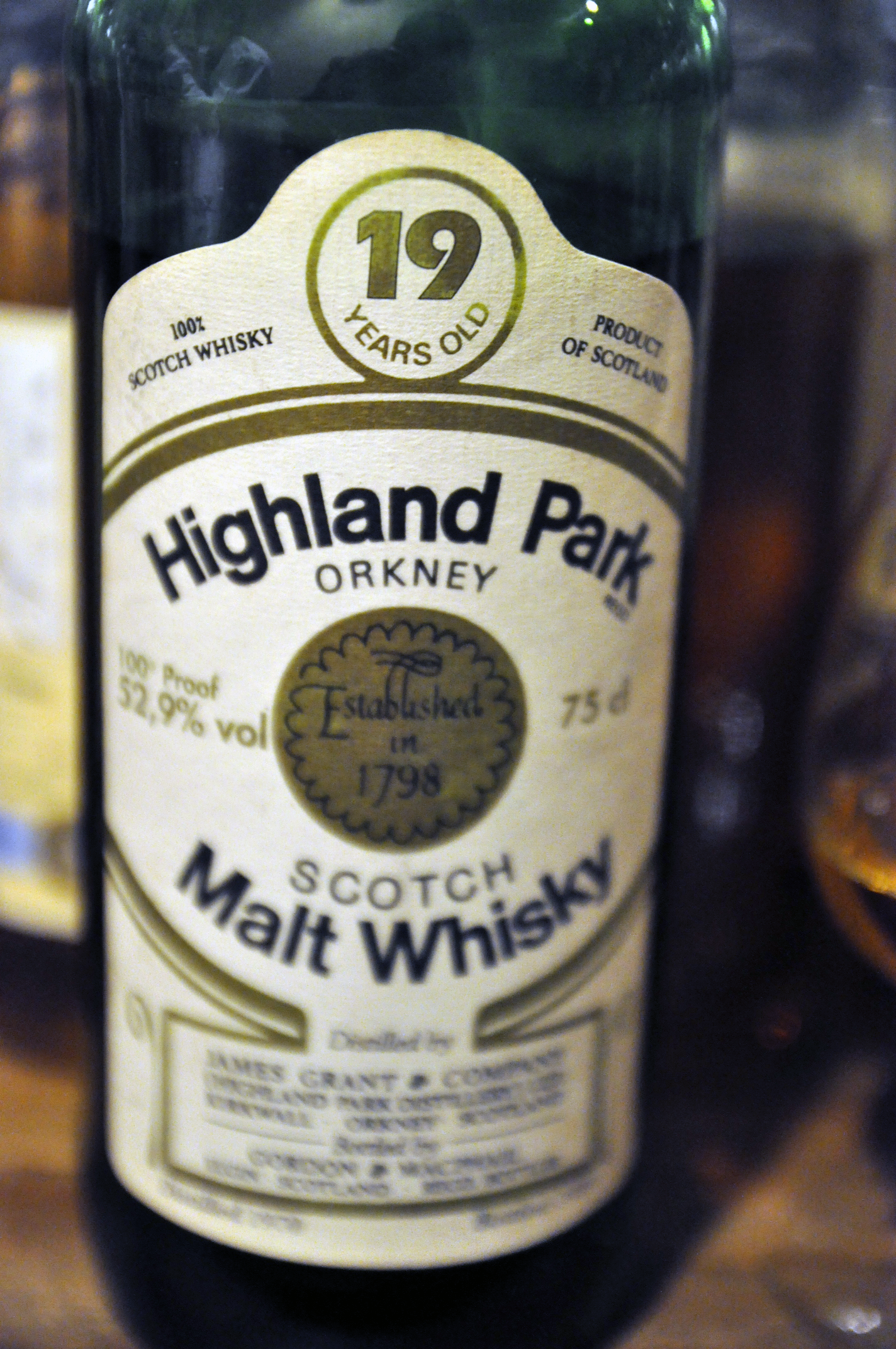 ハイランドパーク　Highland Park 19yo 1970/1989 (52.9%, G&M for Sestante, green glass, cork stopper, 75cl)