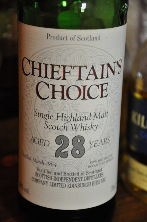 タリバーディン　Tullibardine 38yo 1964　(50%, Chieftain’s Choise<Scotish Independent Distillers Co.>, Single Highland Scotch Whisky, 70CL)