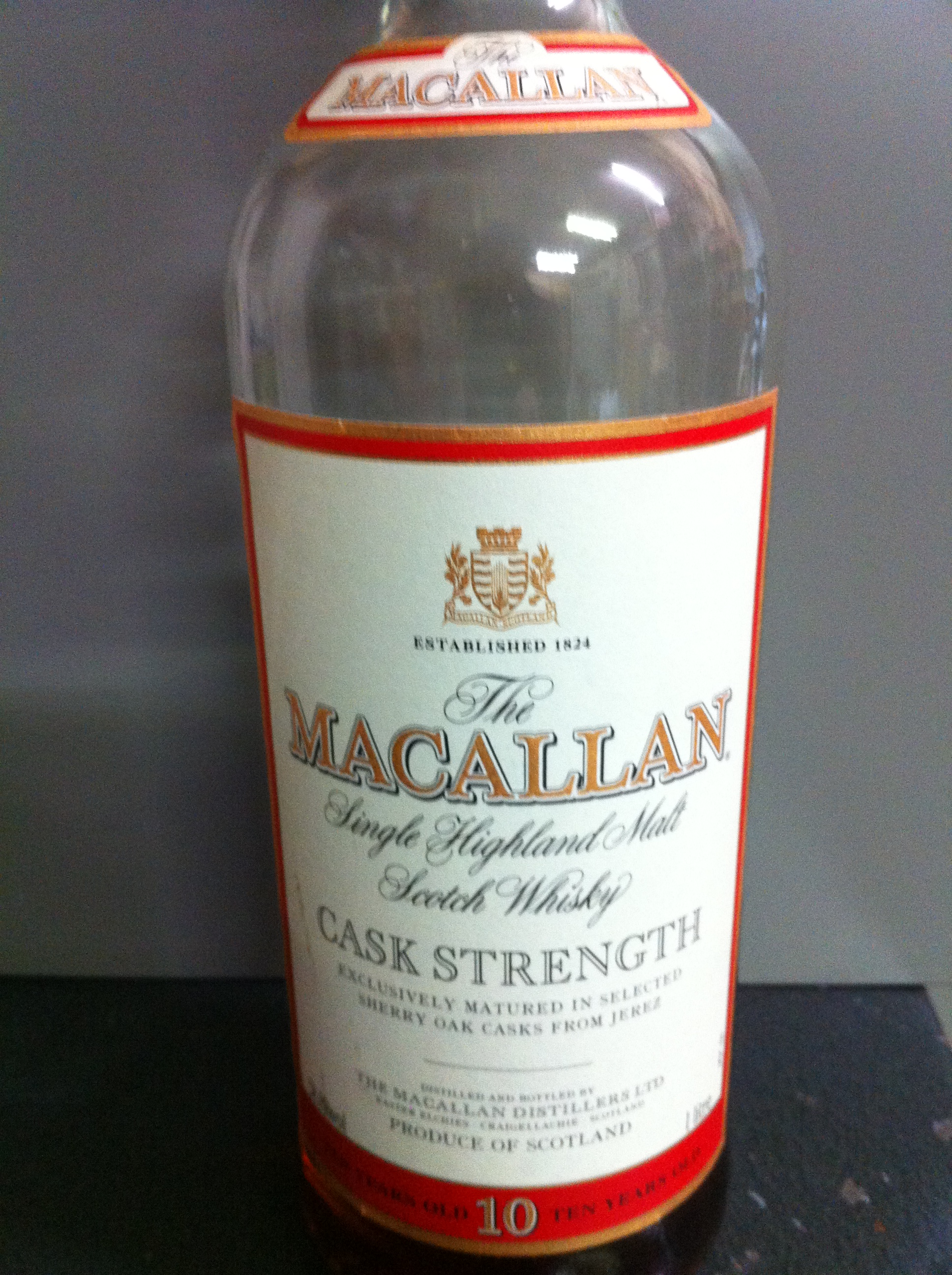 【Blind Tasting】【23-01-B】Macallan 10yo ‘Cask Strength’ (58.8%, OB, 100cl)