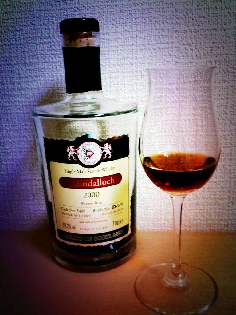 バリンダロッホ（グレンファークラス） 2000/2010 59.2% Sherry Butt　MALTS OF SCOTLAND