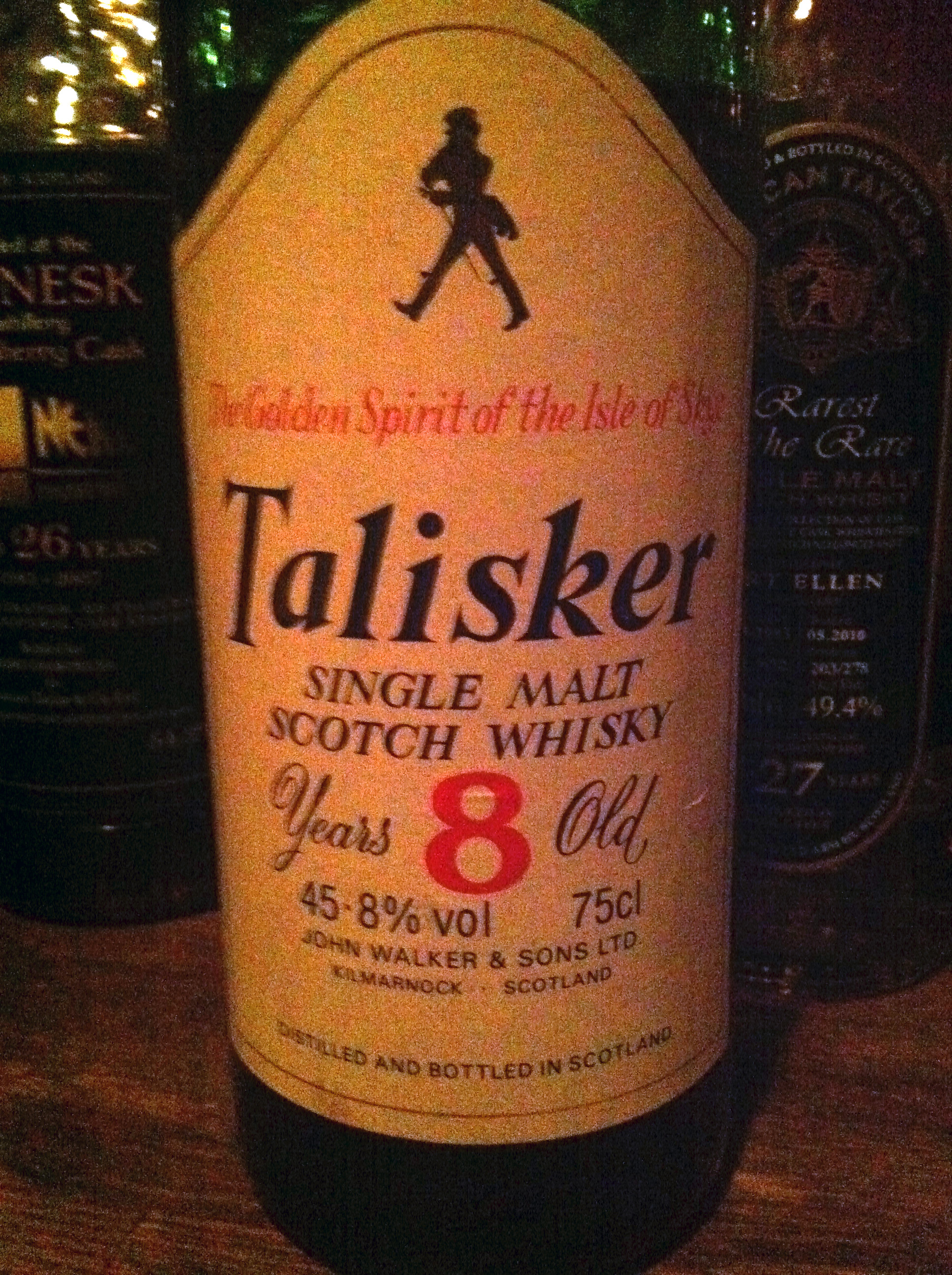 タリスカー Talisker 8 yo (45.8%, OB, John Walker & Sons, ”The Golden Sprit of the Isle of Sky”)