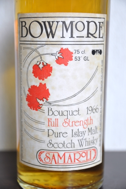 ボウモア　Bowmore 18yo 1966/1984 (53%, Samaroli Bouquet, 266/720 Bts.) Full Strength The Great Bouquet by Samaroli　/ Pure Islay Malt Scotch Whisky