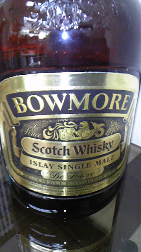 ボウモア　Bowmore NAS ‘Deluxe’ (70 proof, OB Dumpy brown bottle, gold label)