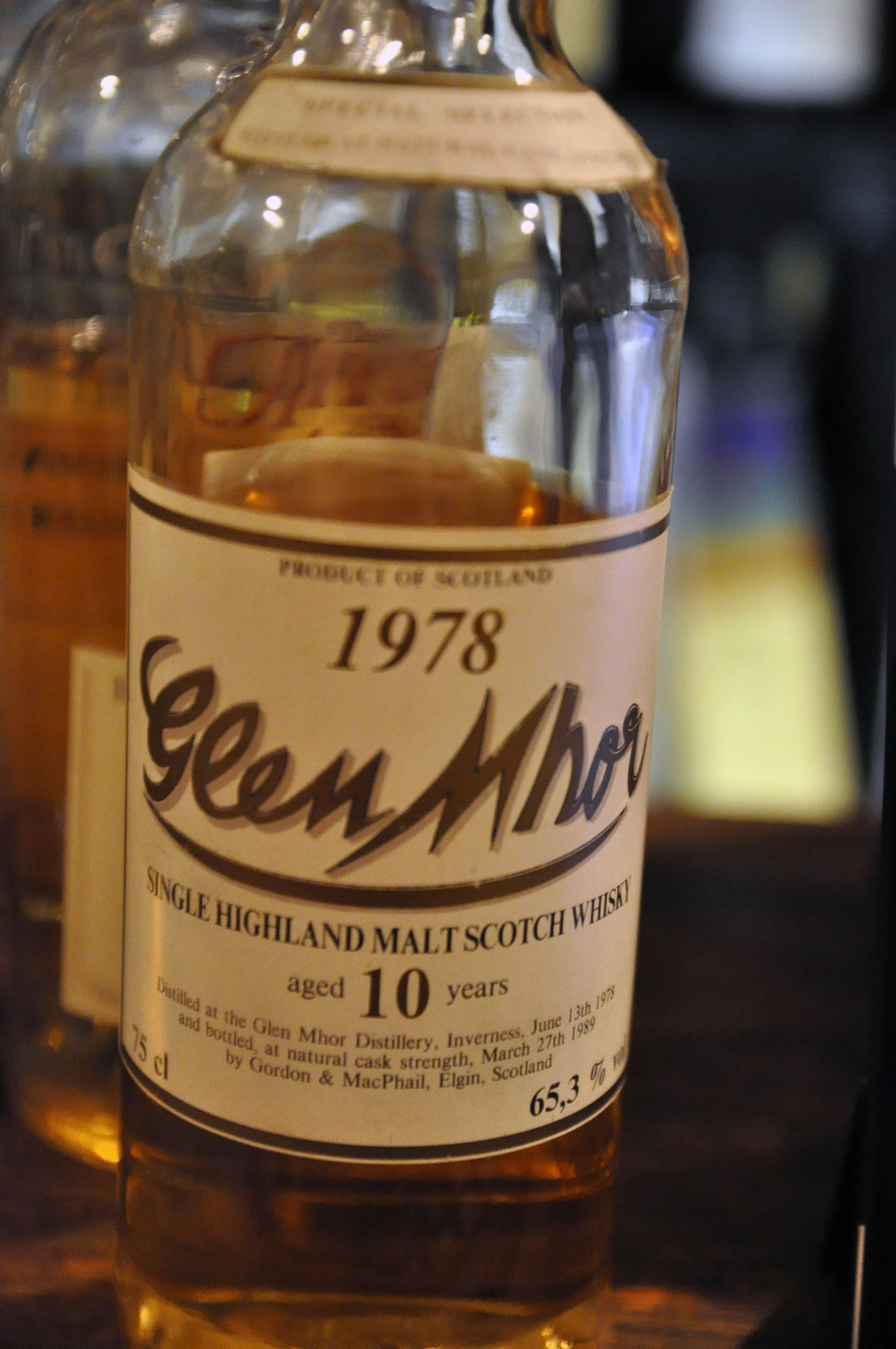 グレンモール　Glen Mhor 10yo 1978/1989 (65.3%, G&M for Intertrade, 300bts, 75cl)