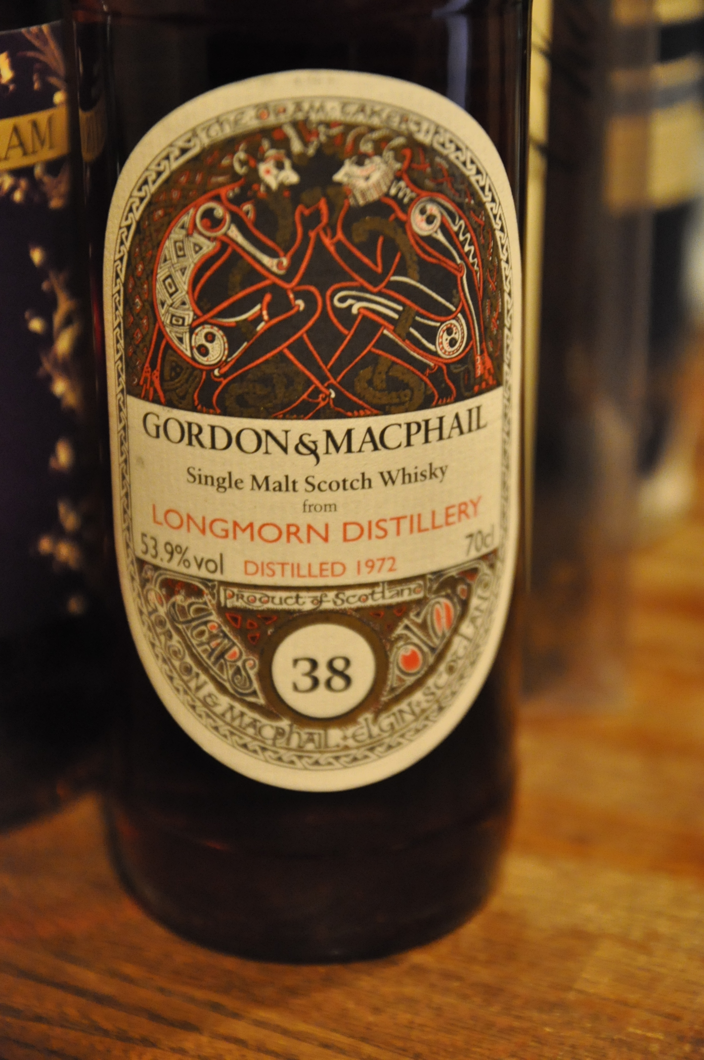 ロングモーン　LONGMORN 38yo 1972/2011 (53.9%, Book of Kells , cask#1078 , 1st fill Sherry Butt, 356/410 Bts ,  Gordon & MacPhail  for JAPAN IMPORT SYSTEM)