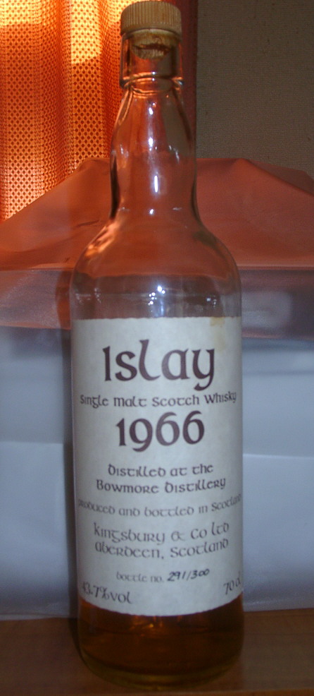 ボウモア　Bowmore  Islay  35yo 1966 (43.7%, Kingsbury, 291/300 Bts.)  70CL  ケルティック