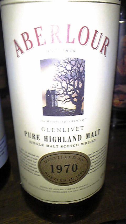 アベラワー　Aberlour　1970/1991　（43％, OB, 75CL）