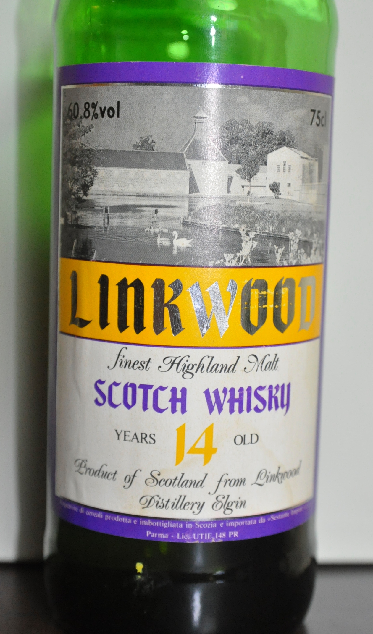 リンクウッド Linkwood 14yo (60.8%, Sestante, yellow/purple label, 75cl) c1985