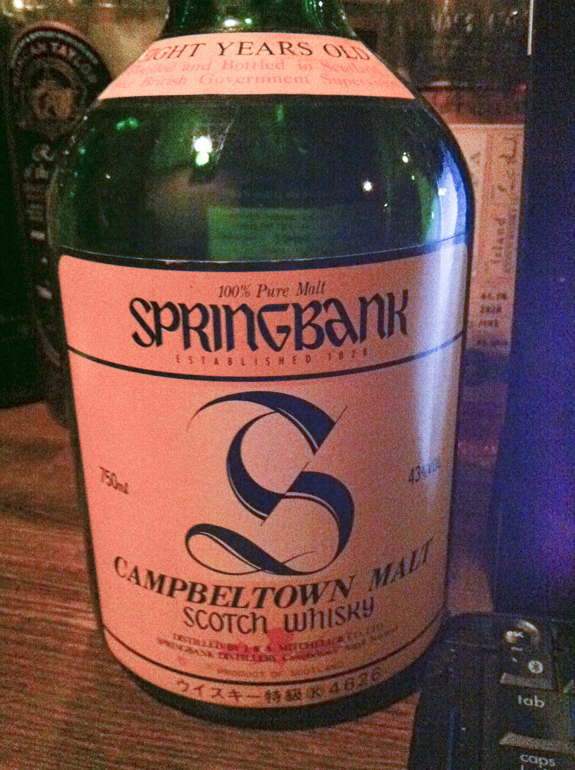 スプリングバンク　Springbank 8yo (43%, OB for Japan, Dumpy, 75CL)  木下商事4626