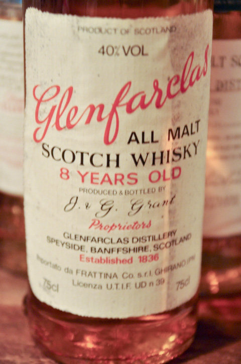 グレンファークラス  Glenfarclas 8yo (40%, OB, 75cl, Frattina Import, +/-1977) c1977