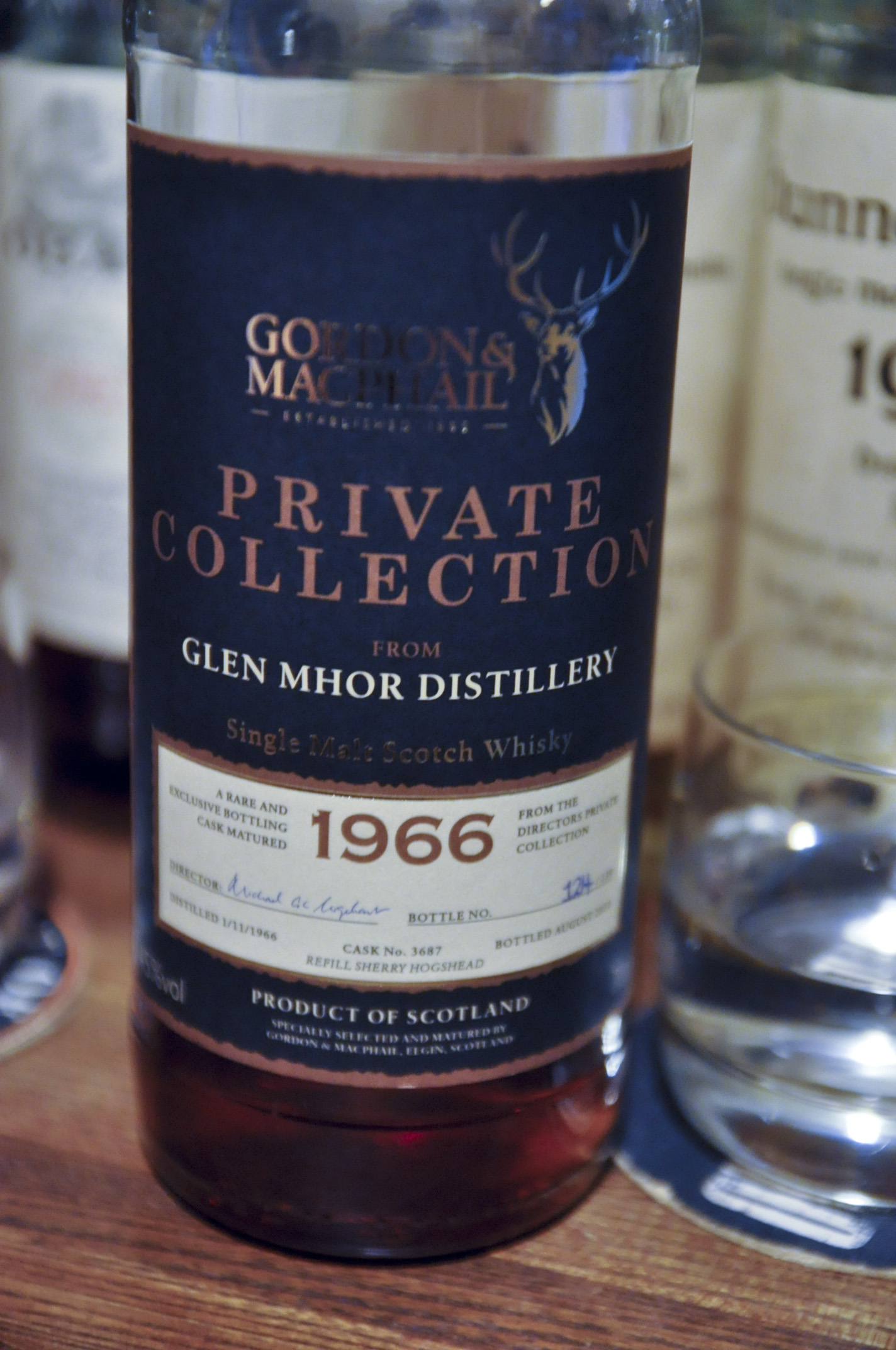 グレンモール　Glen Mhor 1966/2010 (45%, Gordon & MacPhail, Private Collection, C#3687)　REFILL SHERRY HOGSHEAD