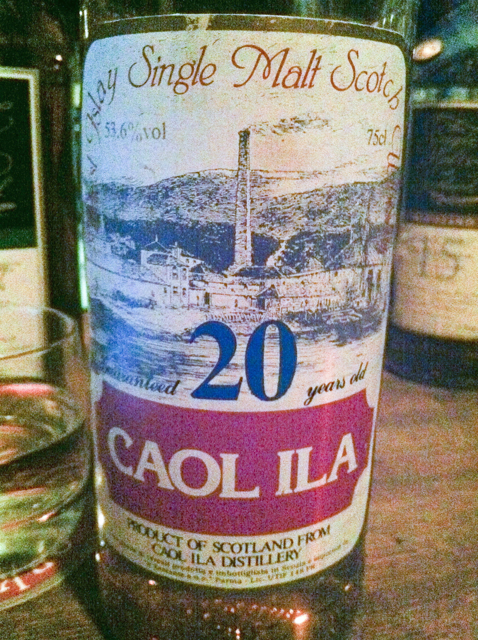 カリラ　Caol Ila 20yo (53.6%, G&M for Sestante, red lettering, 1980’s, 75cl)