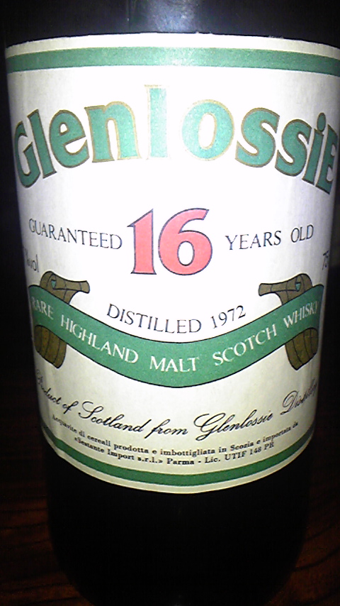 グレンロッシー　Glenlossie 16yo 1972 (57.7%, Sestante, White Label with Green Letters, 75cl)