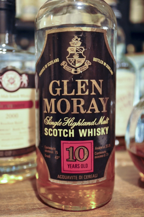 グレンマレイ  Glen Moray 10yo (43％, OB, Black label & red square)　Anidro 32.25  75CL c1980