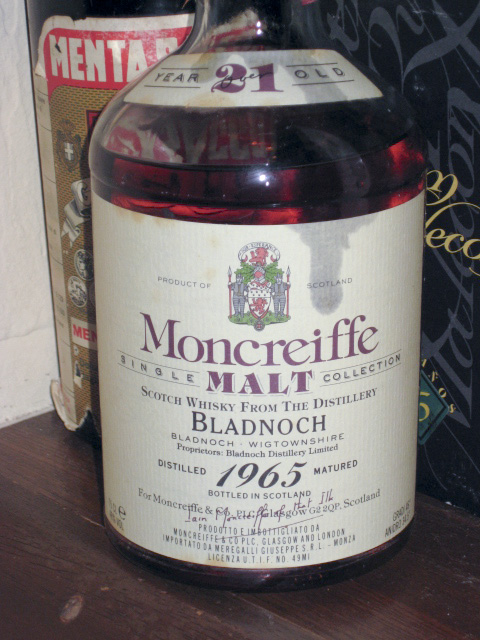 ブラドノック Bladnoch 21y 1965 (46%, Moncreiffe Collection, Meregalli Import, 75cl)