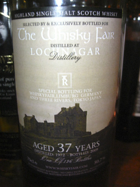 ロッホナガー Lochnagar 37yo 1972/2009 (50.7%, The Whisky Fair  for  3RIVERS  JAPAN, 126 Bts.)