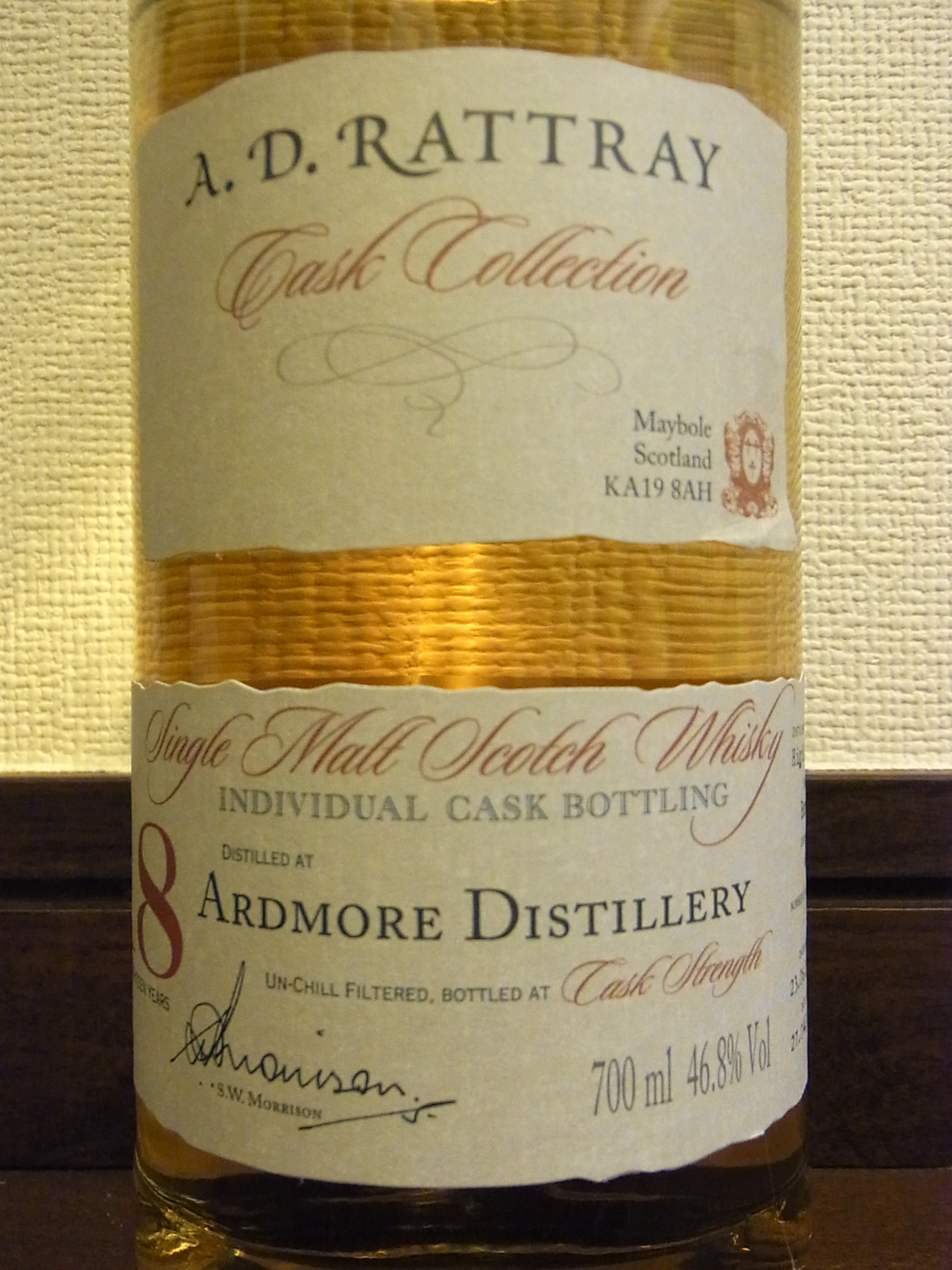 アードモア ARDMORE 1992-2011 18yo A.D.RATTRAY #4905 46.8%