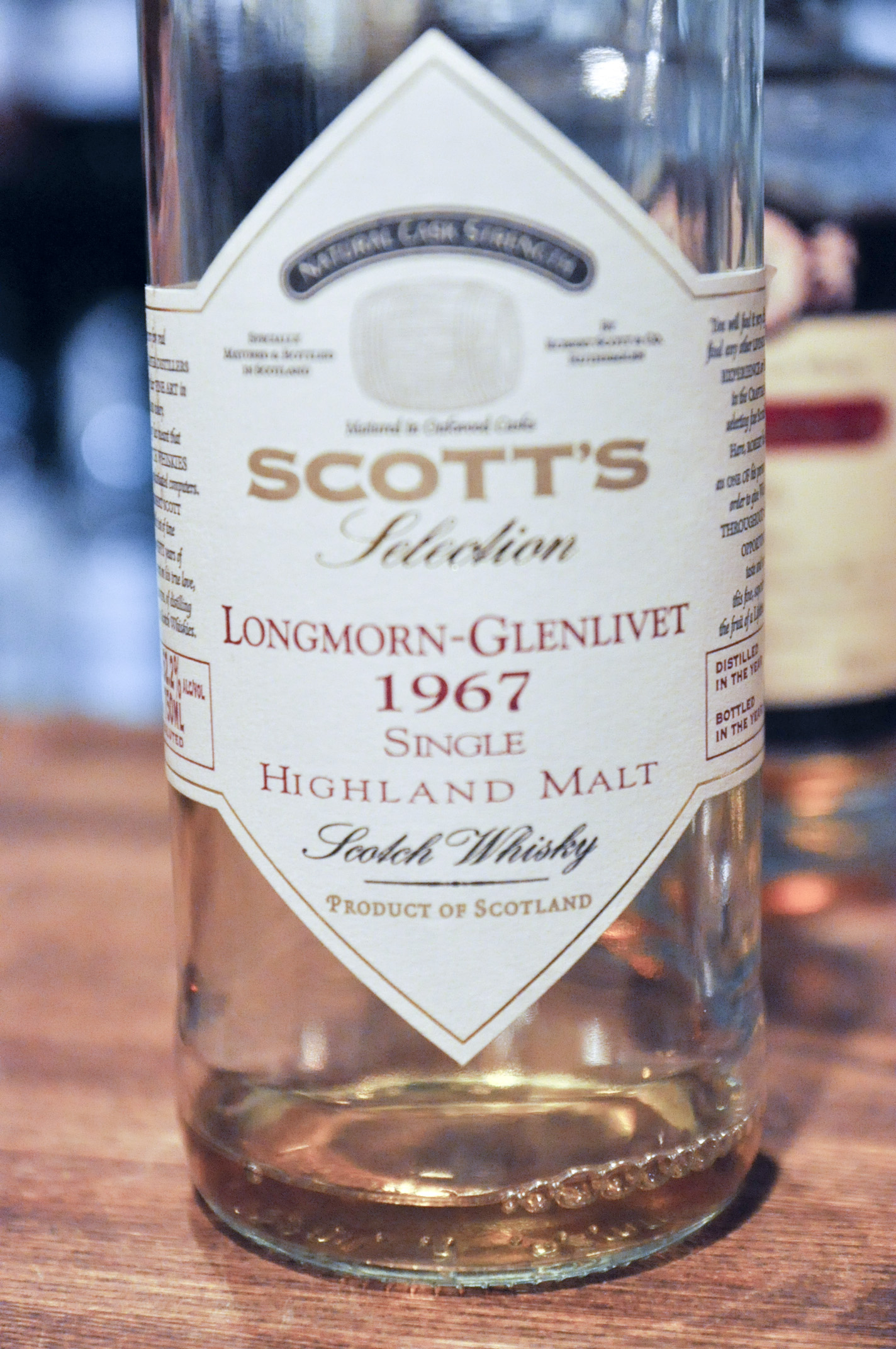 ロングモーン-グレンリベット　Longmorn-Glenlivet 1967/2003 (61.3%, Scott’s, natural cask strength) 北米向け