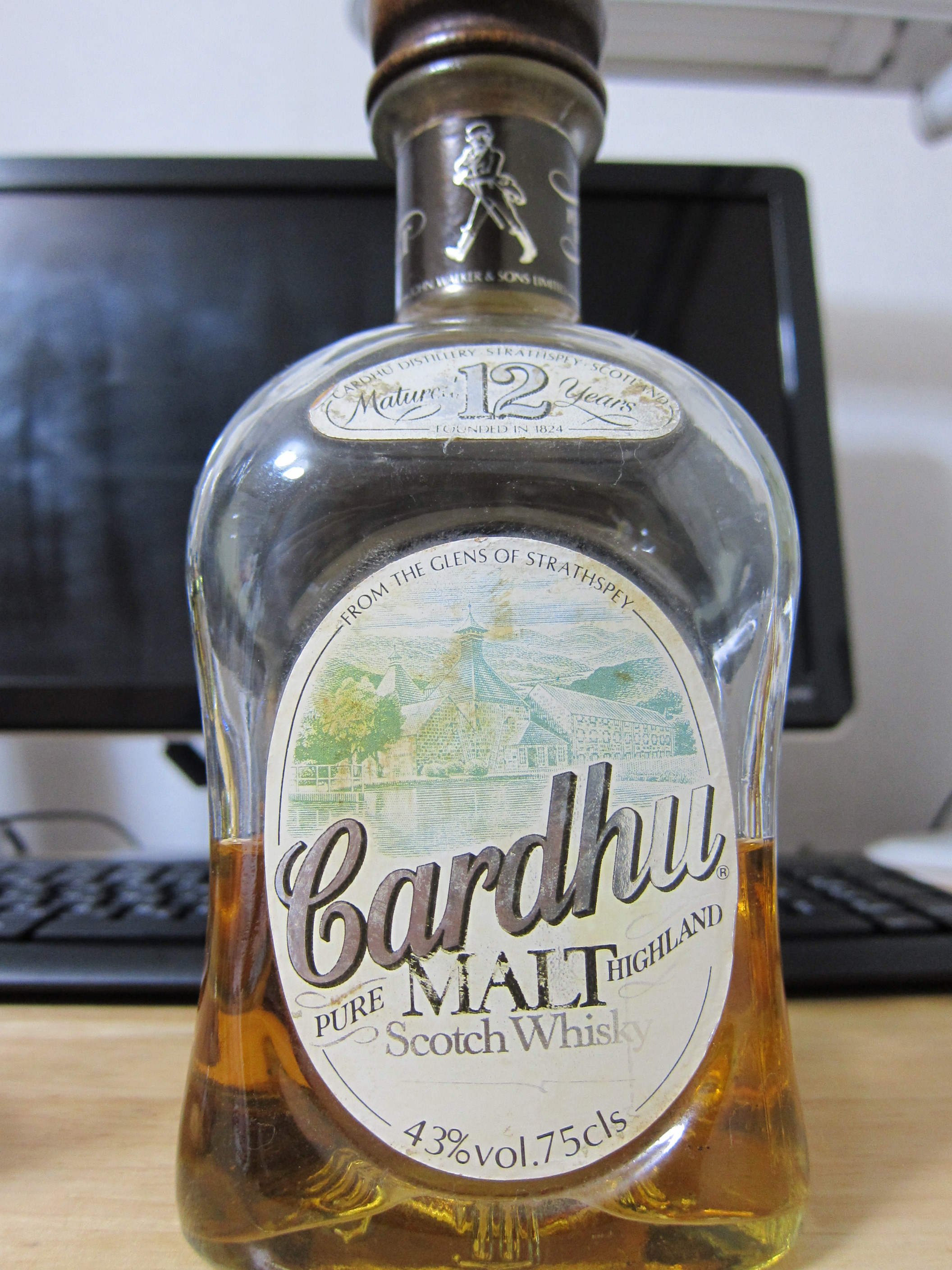 Cardhu Matured 12 Years 43% 750ml　1980’s