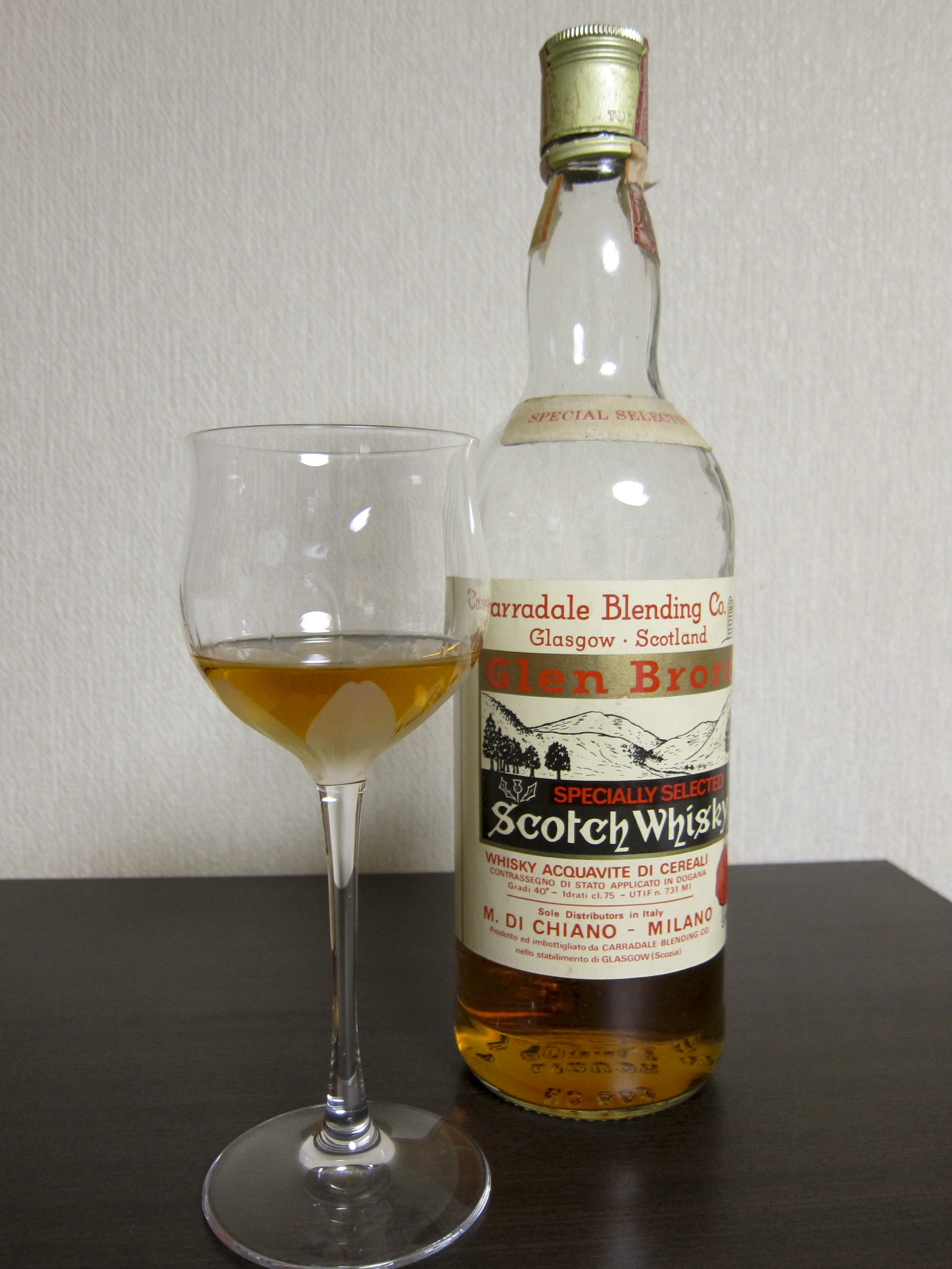 グレンブローラ Glen Brora (40%, Carradale Blending Co., M. DI CHIANO- MILANO)