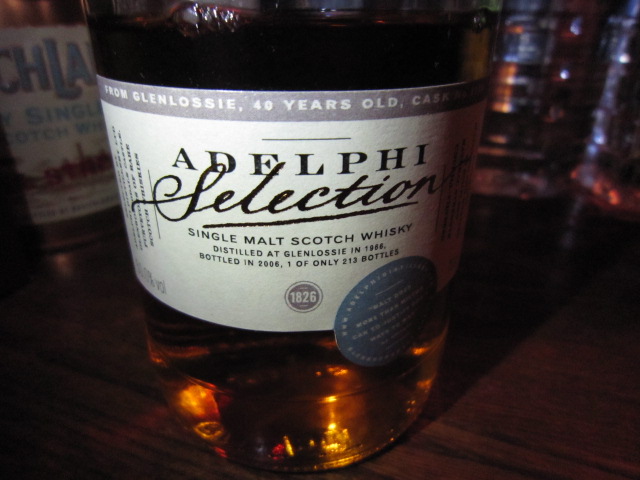 グレンロッシー　Glenlossie 40yo 1966/2006 (50%, Adelphi, C#3779, 213 Bts.)