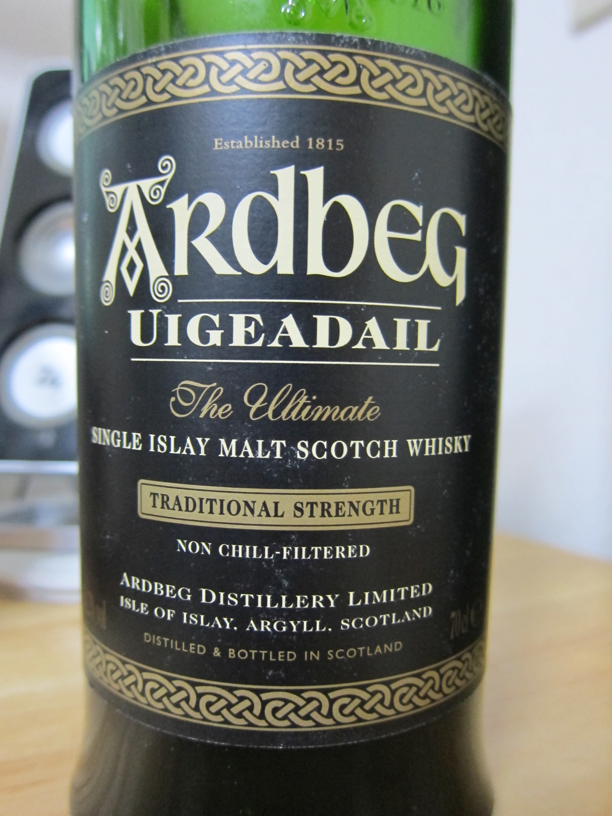 OB ARDBEG UIGEADAIL “TRADITIONAL STRENGTH” 54.2% 700ml Bottled：2003/1st