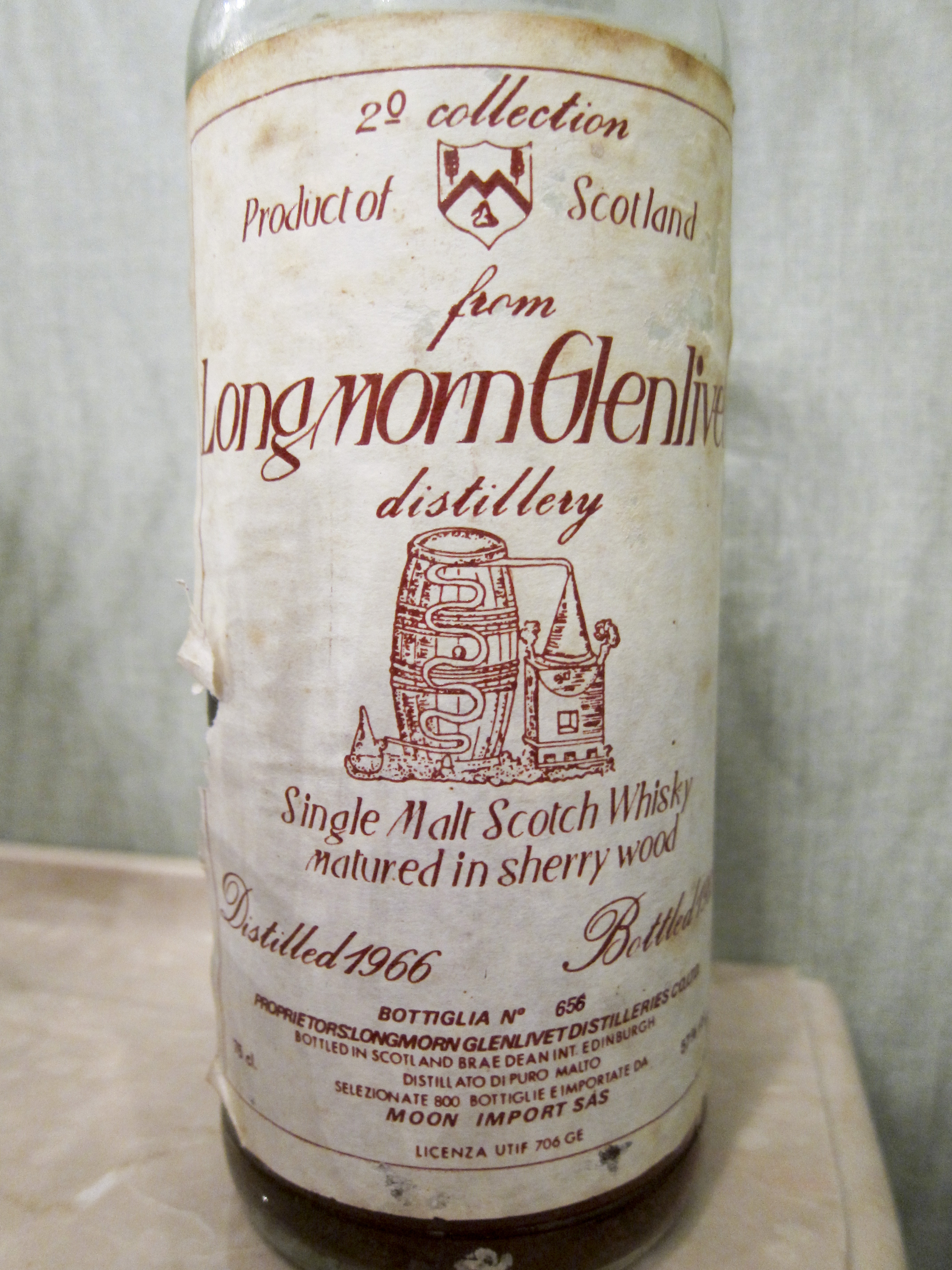 【BL/SC】ロングモーン Longmorn 19yo 1966/1985 (57%, Moon Import 2nd Collection, 800 Bts, 75cl)