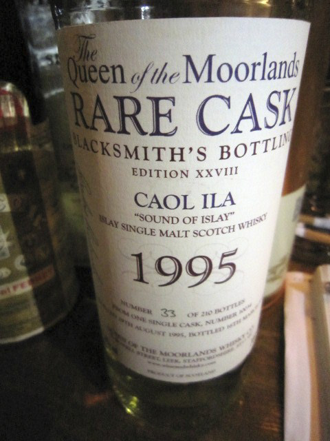 カリラ　Caol ila　1995　Rare Cask Caol Ila Edition XXVIII　”Blacksmith’s Bottling”　51.6%　ボトルナンバー33/210　70CL