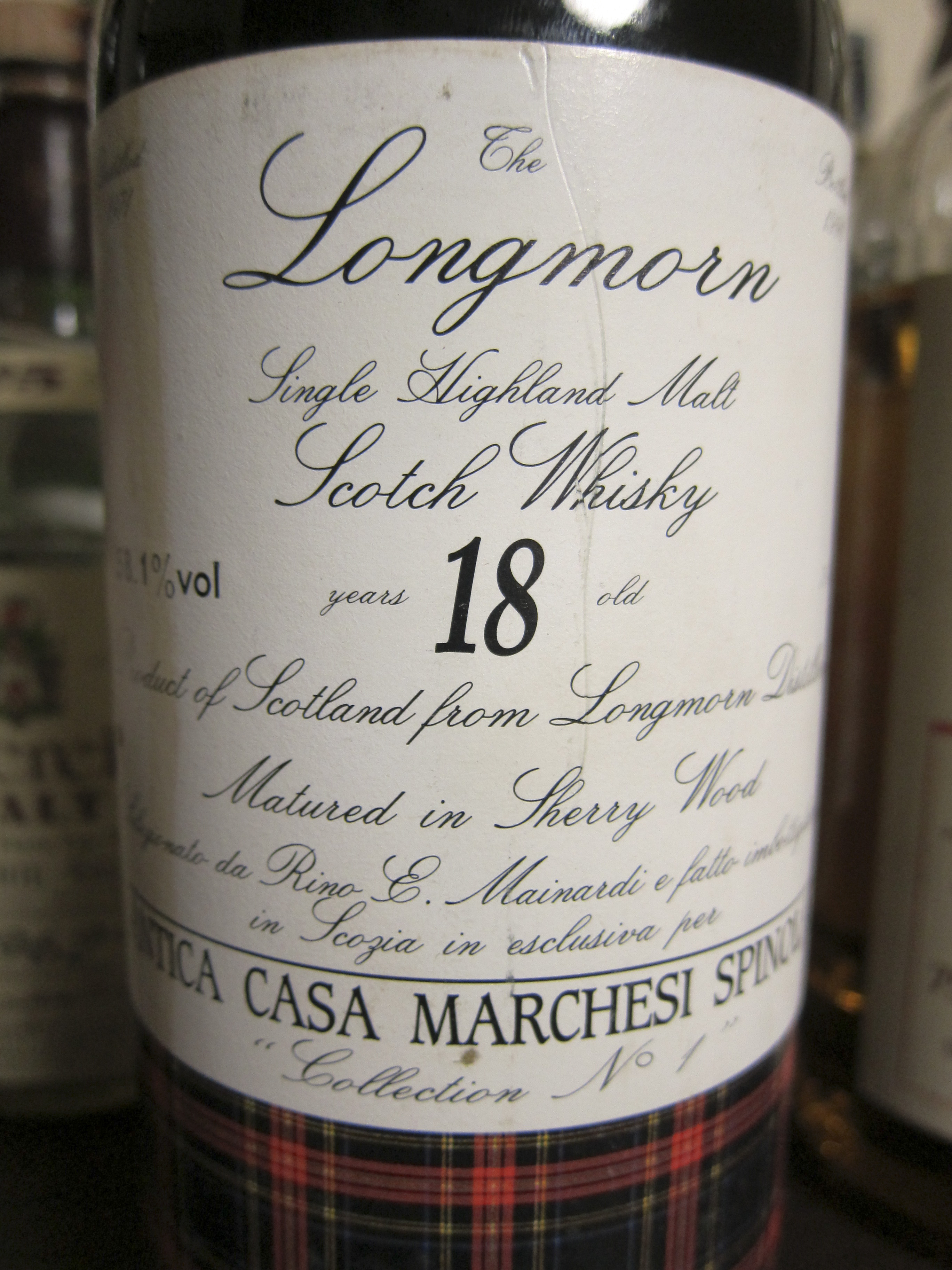 ロングモーン Longmorn 18yo 1971 (58.1%, Sestante for Antica Casa Marchesi Spinola)