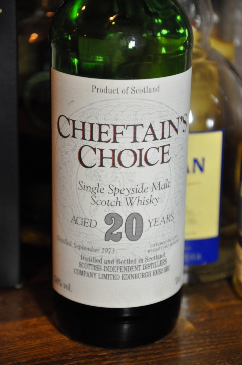 クラガンモア　Cragganmore 20yo 1973　(50%, Chieftain’s Choise<Scotish Independent Distillers Co.>, Single Speyside Scotch Whisky, 70CL)