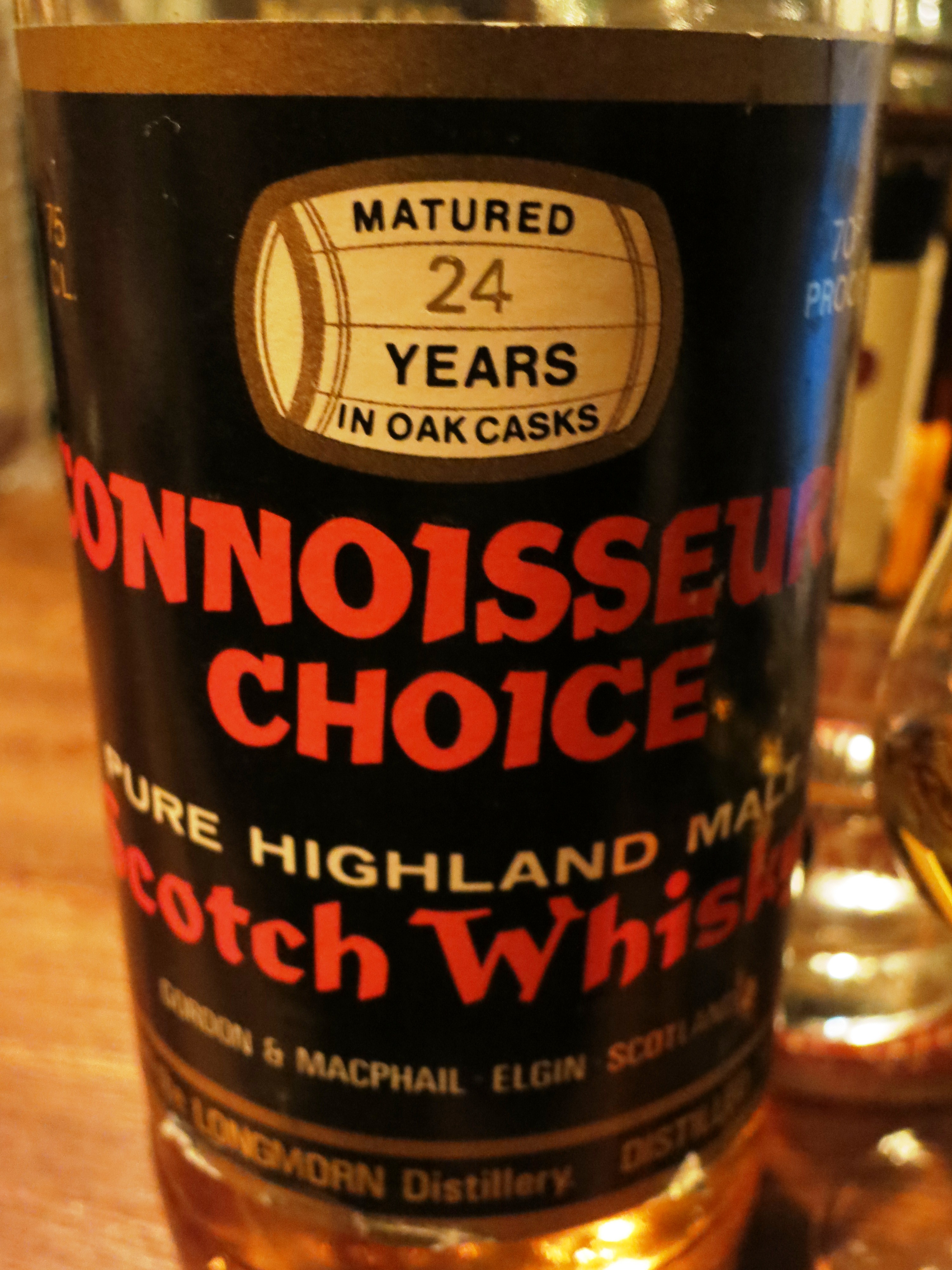 ロングモーン　Longmorn 1955 24yo (70 proof , Gordon & MacPhail, Connoisseur’s Choice)