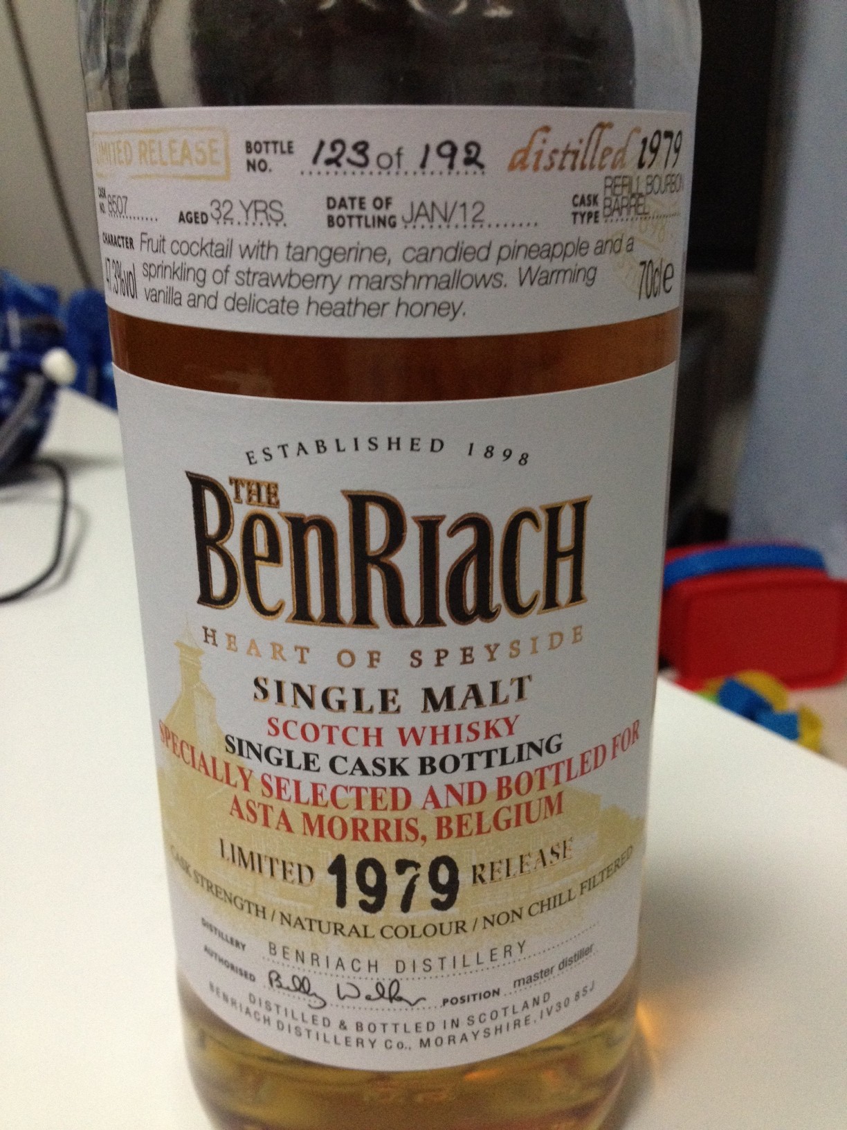 BenRiach 1979 – 2012 / For Asta Morris